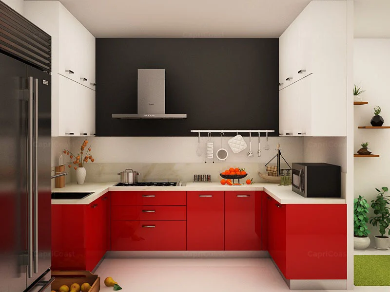 U Shaped Kitchen - Modular Kitchen